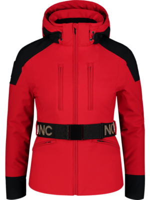 Dámska softshellová lyžiarska bunda Nordblanc Belted červená NBWJL7527_CVA