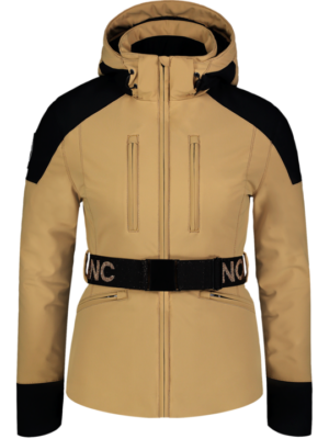 Dámska softshellová lyžiarska bunda Nordblanc Belted béžová NBWJL7527_PSN